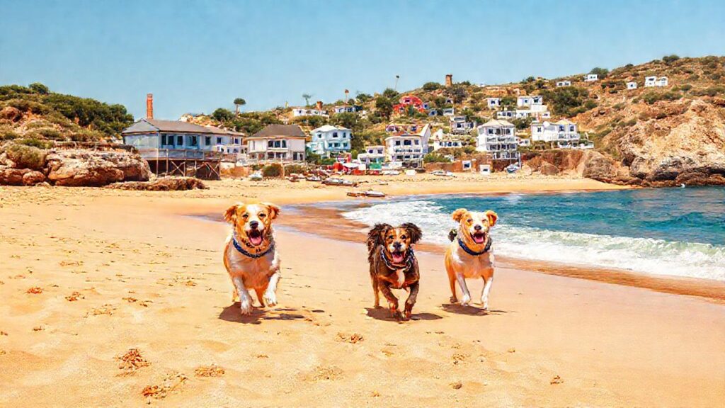 Playa dorada: alegría